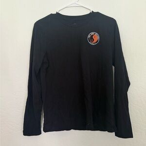 T&C Black Long Sleeve Shirt with Yin Yang Patch